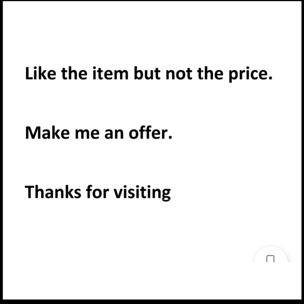 Make me an offer